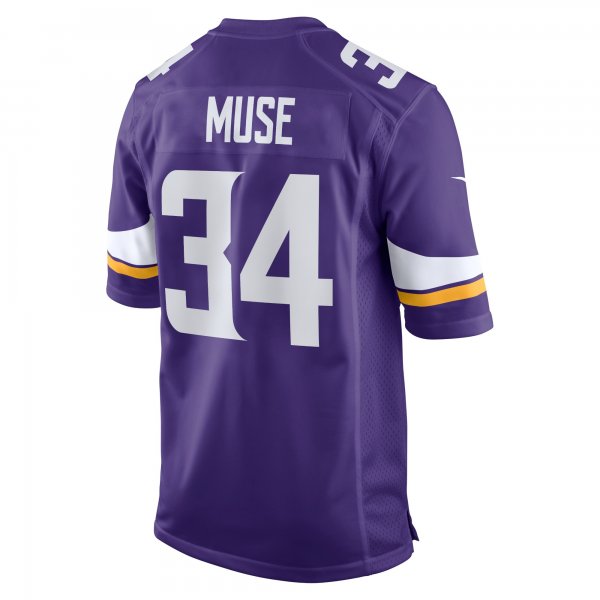 Men's Minnesota Vikings Nick Muse Nike Purple Home Game Player Jersey