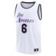 Men's Los Angeles Lakers LeBron James Fanatics White Fastbreak Jersey - City Edition