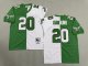 Men's Philadelphia Eagles #20 Brian Dawkins White and Green Jersey