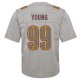 Youth Washington Commanders Chase Young Nike Gray Atmosphere Fashion Game Jersey