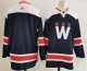 Men's Washington Capitals Navy Blank NHL Jersey